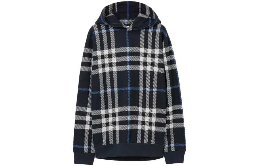 Burberry 【Previous Season】check-pattern long-sleeve hoodie