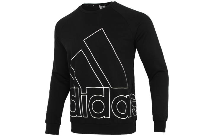Adidas Adidas Sweatshirts Men's Black Crew Neck Moderate Regular