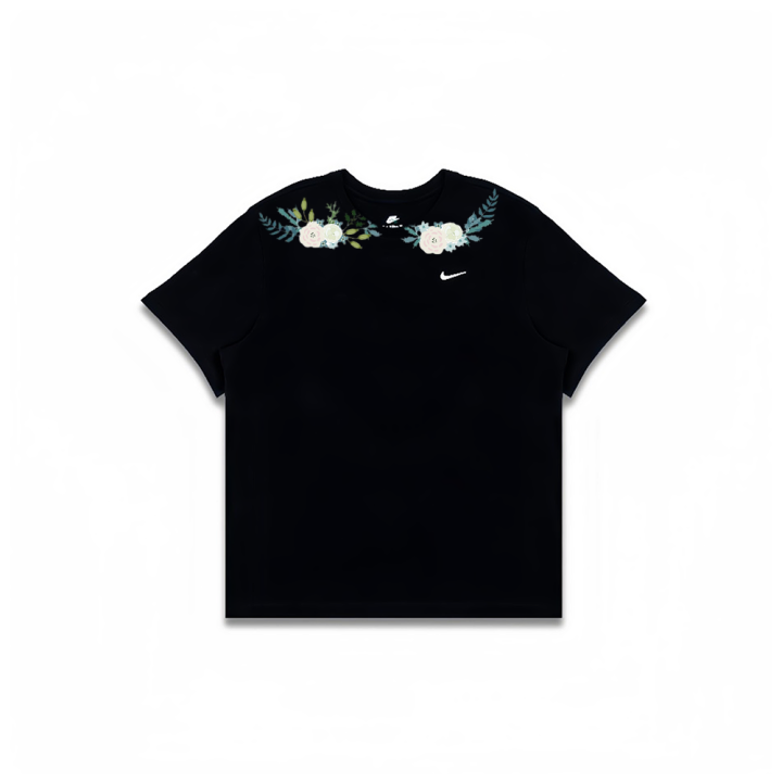 Nike Nike T Shirts Men's Black Crew Neck Moderate Straight Fit