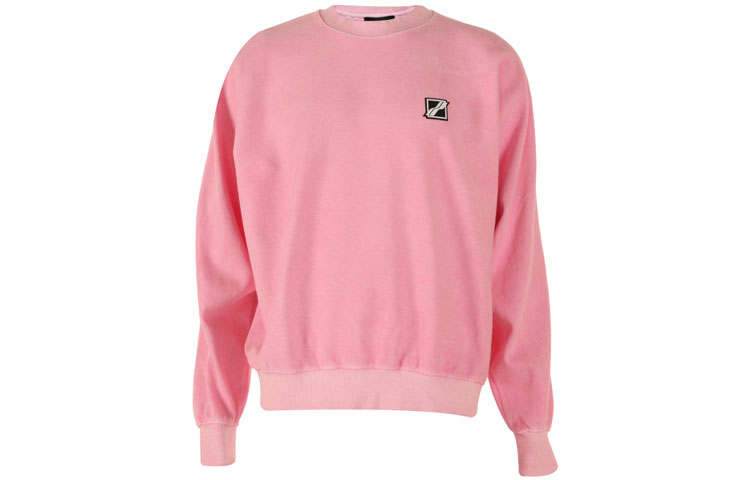 WE11DONE WE11DONE Sweatshirts Unisex Neon Pink Crew Neck Moderate Regular