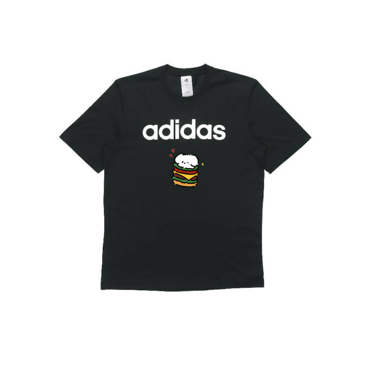 Adidas Adidas T Shirts Unisex Black Crew Neck Moderate Straight Fit