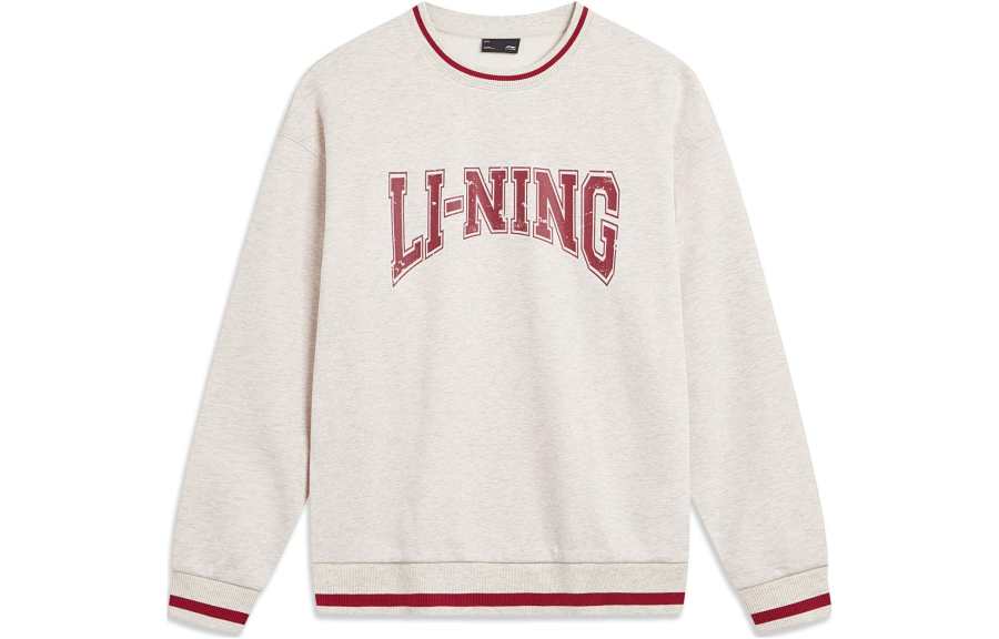 Li-Ning Li Ning Sweatshirt Unisex Heather Gray Tile Gray
