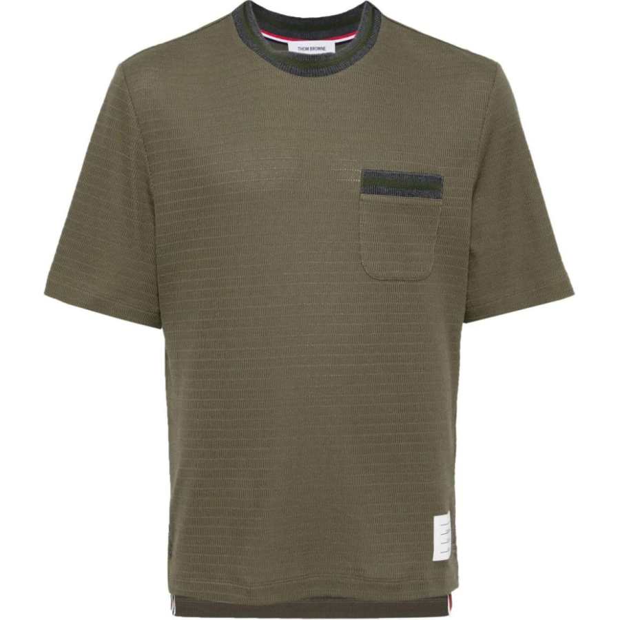 THOM BROWNE Thom Browne open-stitch cotton T-shirt