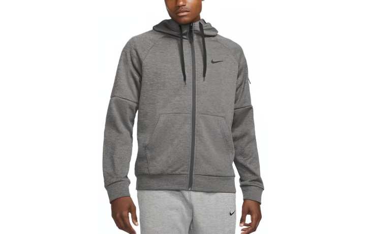 Nike Nike Sweatshirts Men's Dark Smoke Gray Hooded Moderate Cardigan