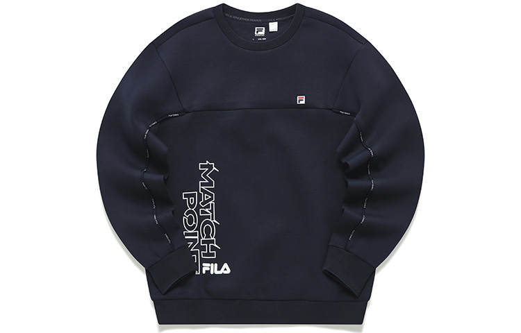 FILA Athletics Sweatshirts Men's RD Royal Blue Crew Neck Moderate Regular