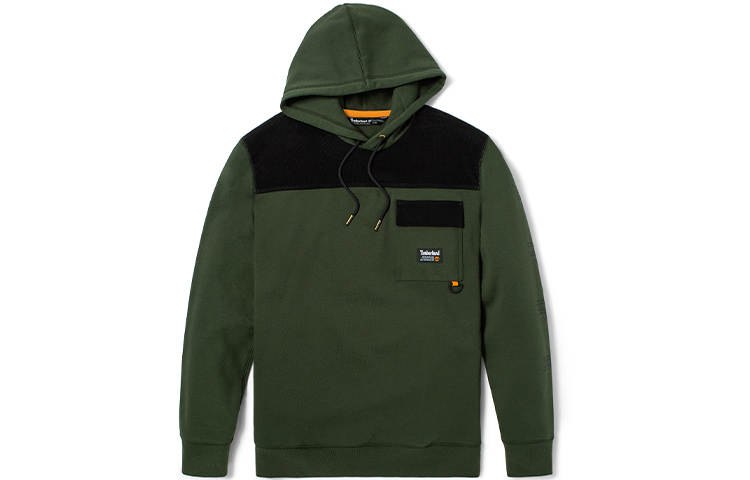 Timberland Sweatshirts Men's Luggage Bag Green Hooded Moderate Regular