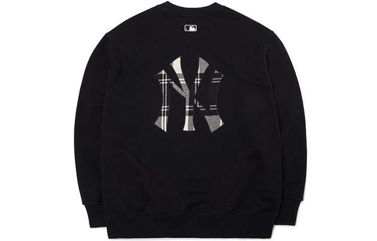 MLB MLB Base Logo Sweatshirts Unisex Black Crew Neck Moderate Regular