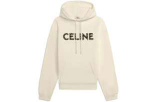 CELINE Loose Cotton Sweatshirt With Studs