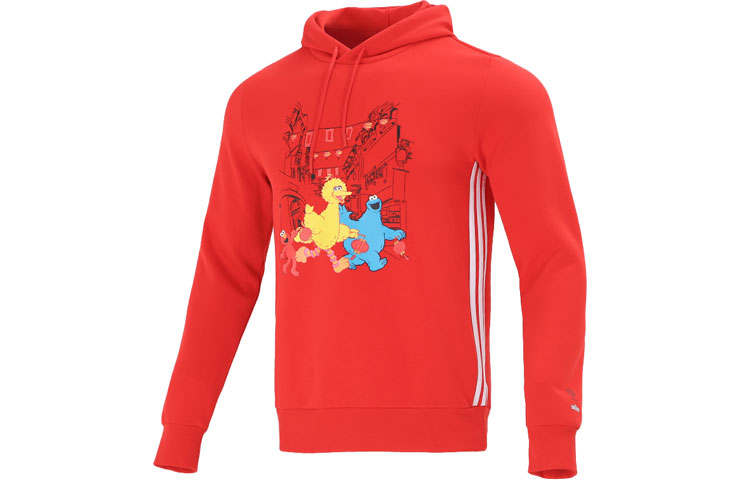 Adidas Adidas Sweatshirts Men's Red Hooded Moderate Regular