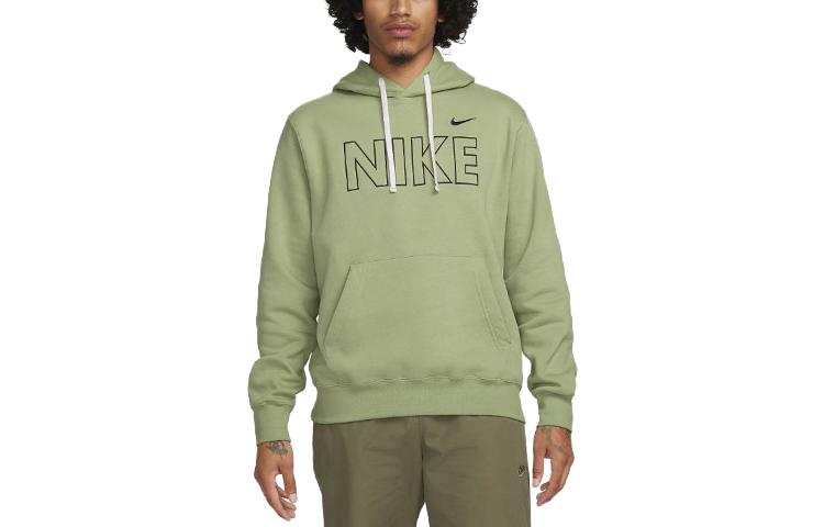 Nike Nike Sweatshirts Men's Oil Green Hooded Moderate
