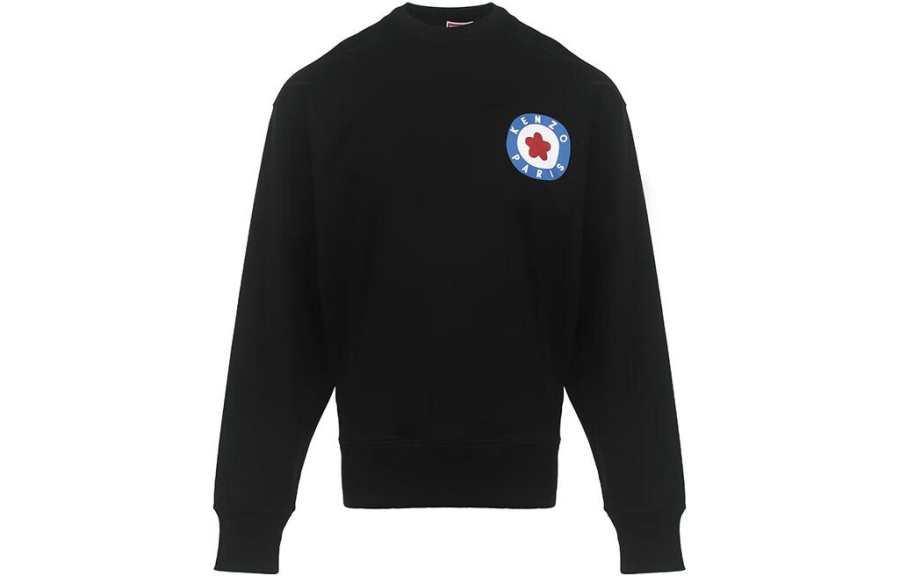 KENZO Sweatshirts Unisex Black Crew Neck Moderate Other