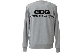 CDG Sweatshirts Men's Gray Crew Neck Moderate Regular