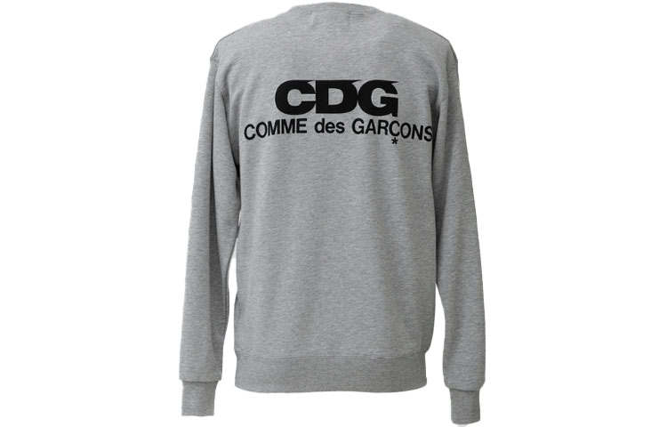 CDG CDG Sweatshirts Men's Gray Crew Neck Moderate Regular
