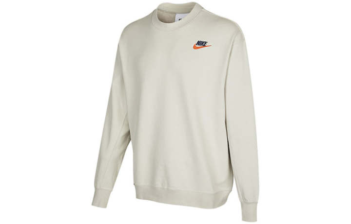 Nike Nike Sweatshirts Men's Ecru Crew Neck Moderate Regular