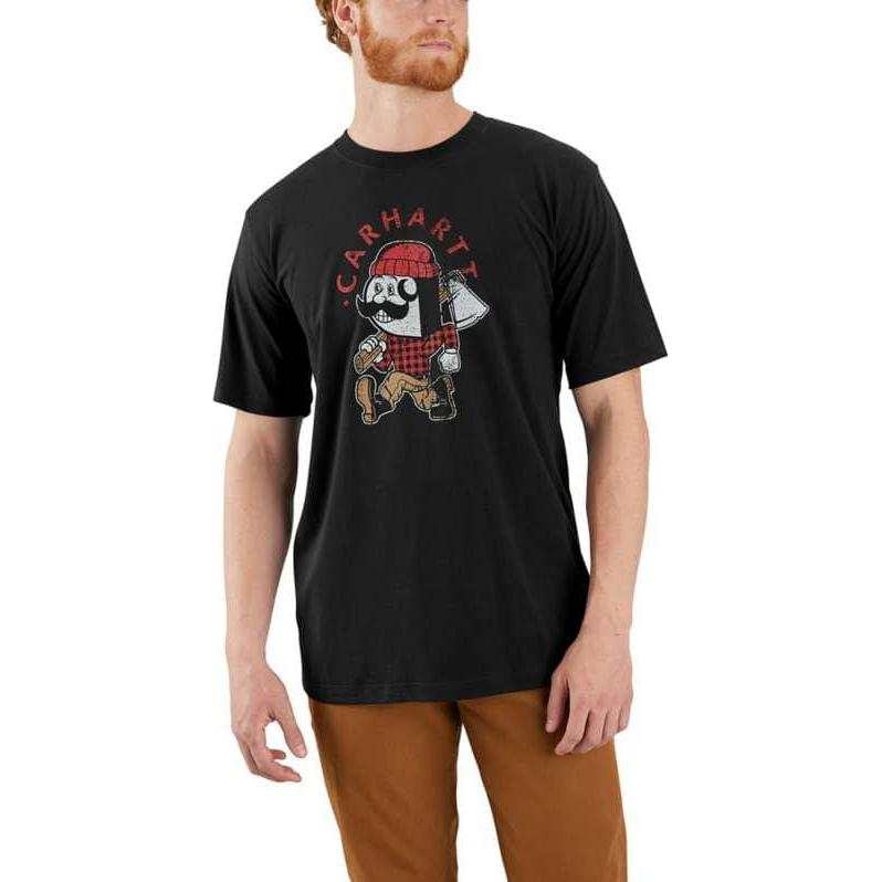 Carhartt LIGHTWEIGHT SHORT SLEEVE POCKET TREE GRAPHIC T SHIRT T Shirt Men's Black