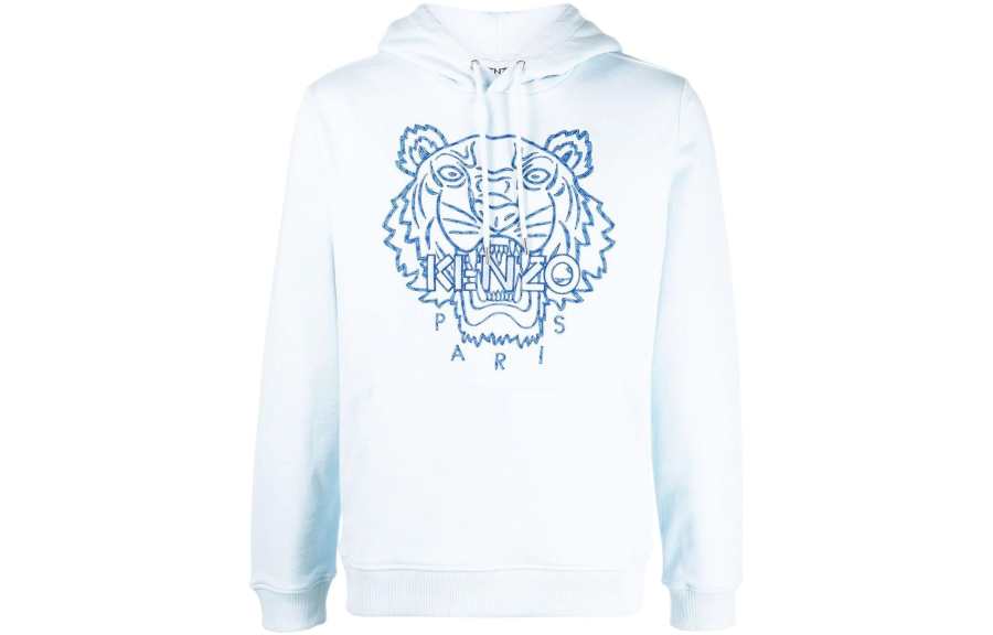 KENZO Sweatshirts Men's Blue Hooded Moderate