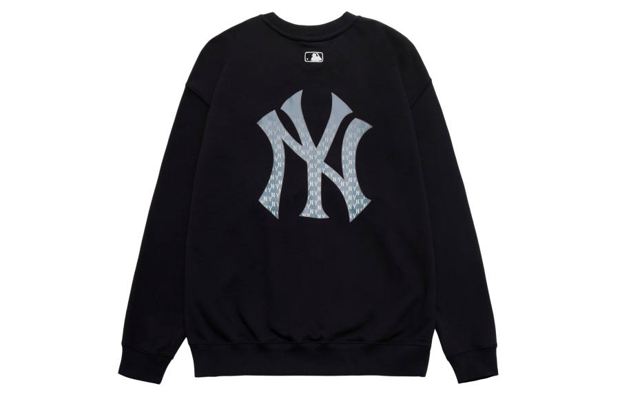 MLB MLB New York Yankees Sweatshirts Unisex Black Crew Neck Moderate Regular