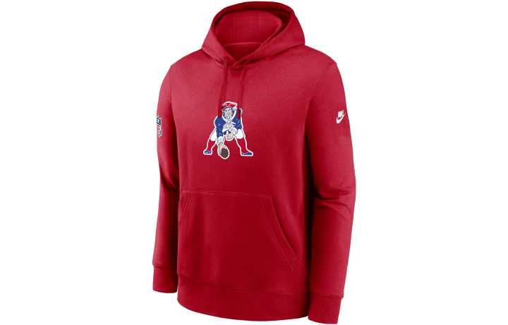 Nike Nike New England Patriots Alt Offensive Set Play Sideline Men's Nike Dri-FIT Nfl Pullover Hoodie