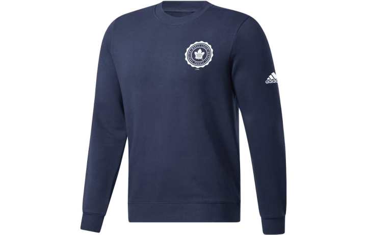 Adidas Adidas Maple Leafs Ice Hockey Long Sleeve Sweatshirt Men's Marine Blue
