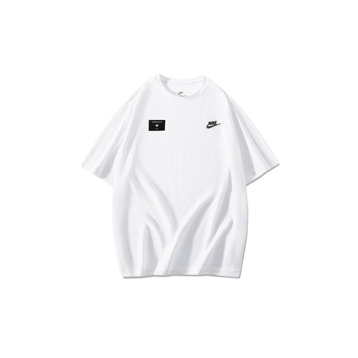 Nike Nike T Shirts Men's White Crew Neck Moderate Straight Fit