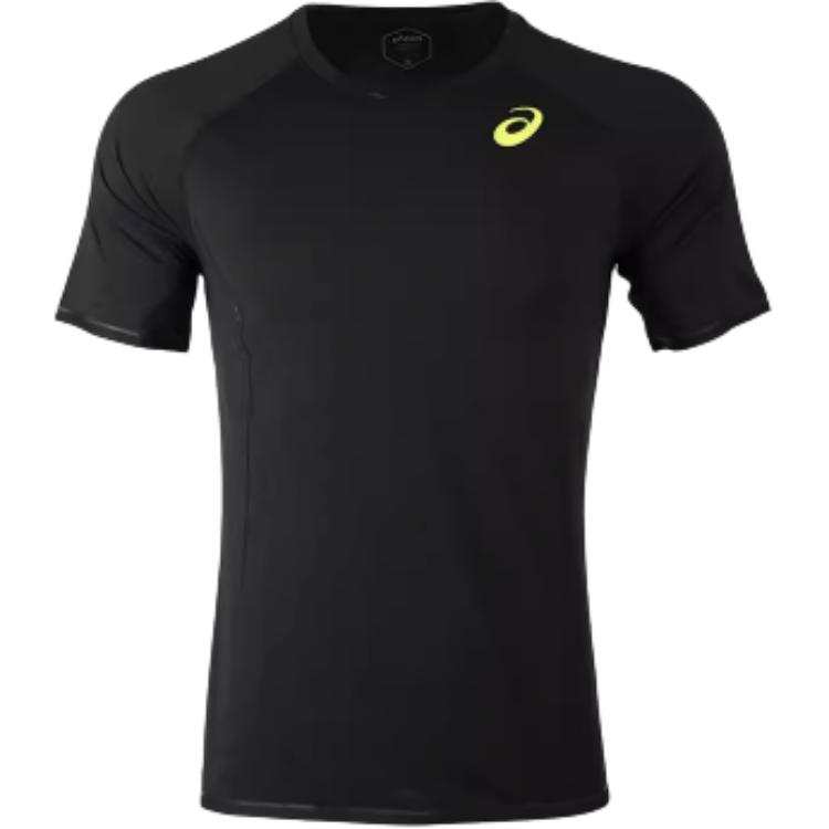 ASICS ASICS T Shirts Men's Black Crew Neck Moderate