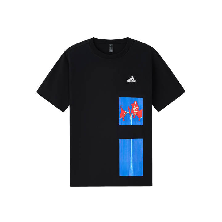 Adidas Adidas T Shirts Unisex Black Crew Neck Moderate Straight Fit