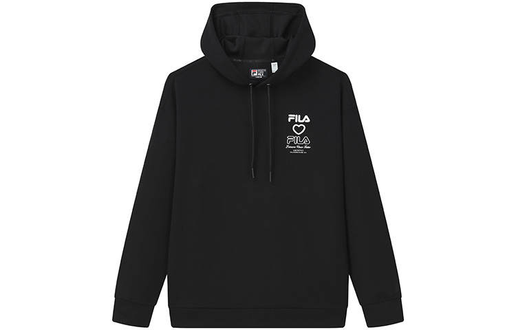 FILA Sweatshirts Men's Jet Black Hooded Moderate Other