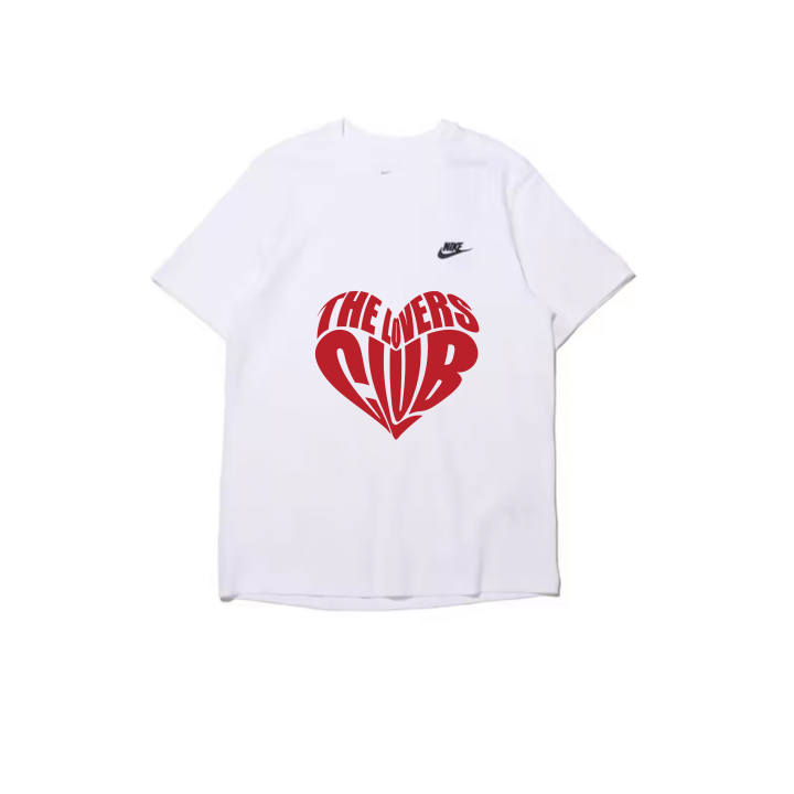 Nike Nike T Shirts Men's White Crew Neck Moderate Straight Fit