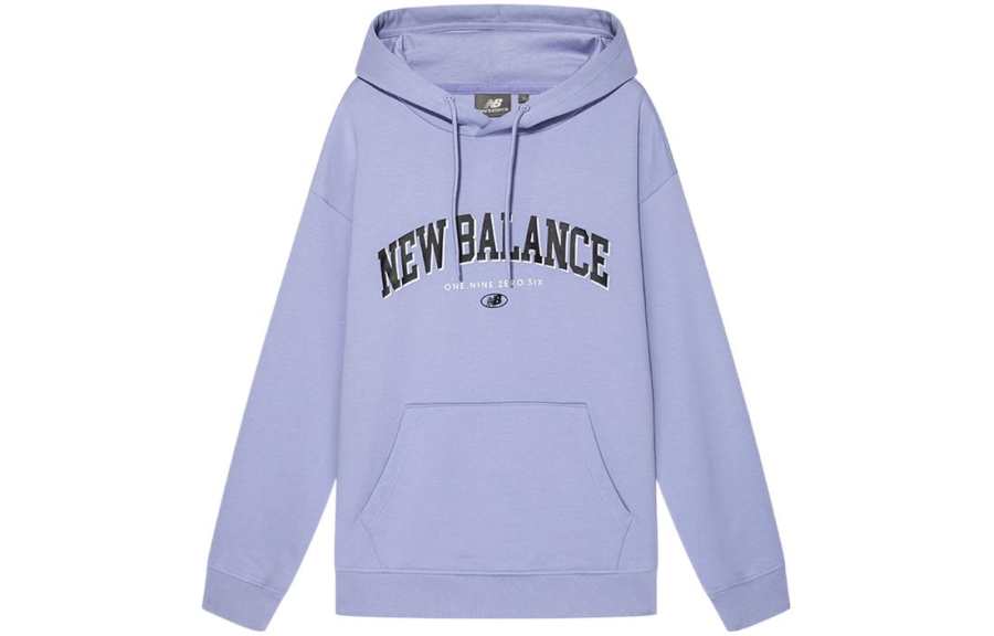 New Balance New Balance Sweatshirts Unisex Purple Hooded Moderate