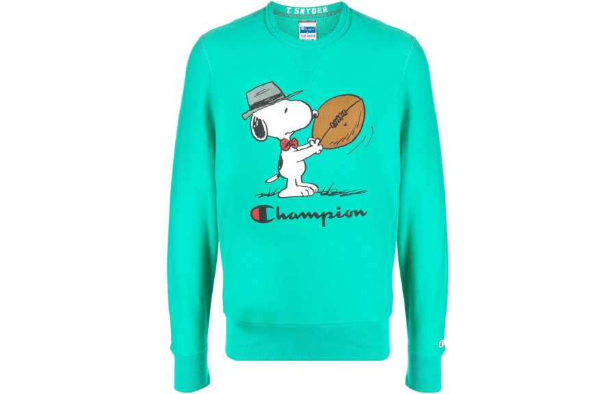 Champion x Peanuts 22 Sweatshirt Unisex Green