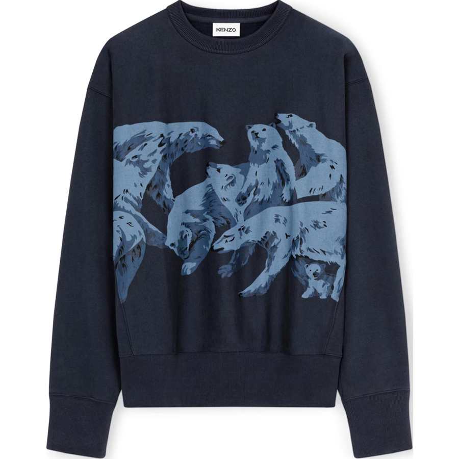 KENZO KENZO Sweatshirts Men's Blue Crew Neck Moderate Regular