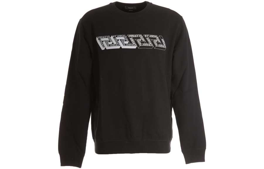 VERSACE 【Previous Season】greca-print detail sweatshirt