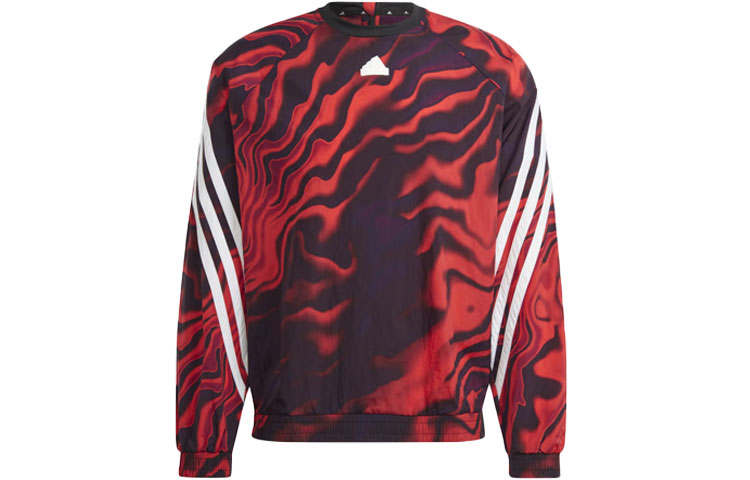 Adidas Adidas Sweatshirts Men's Bright Red Crew Neck Moderate Regular