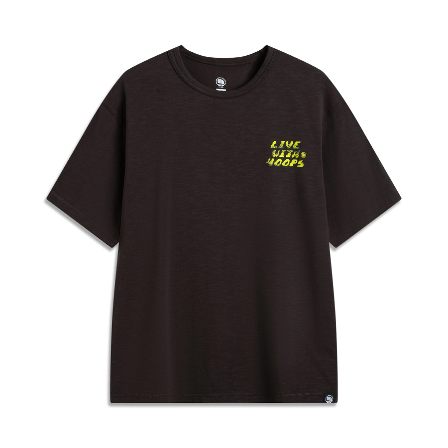 Li-Ning Li Ning T Shirt Men's Dark Chocolate Umber