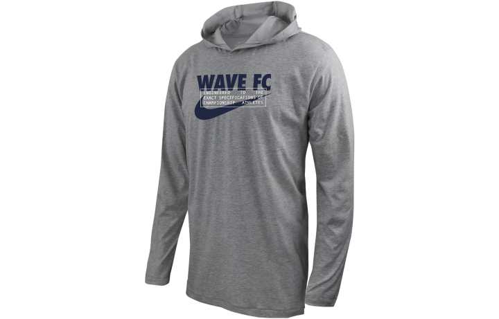 Nike Nike San Diego Wave Men's Nike Soccer Long Sleeve Hooded T Shirt