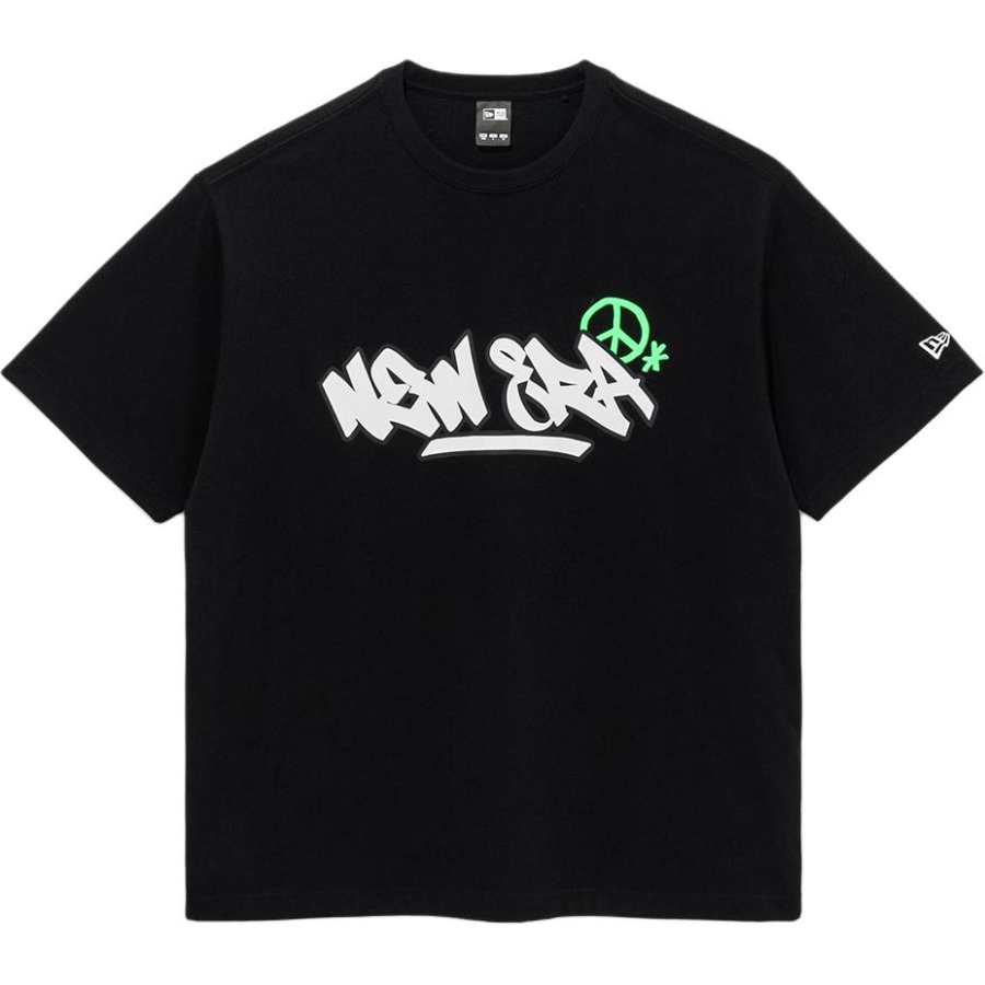New Era T Shirts Unisex Black Crew Neck