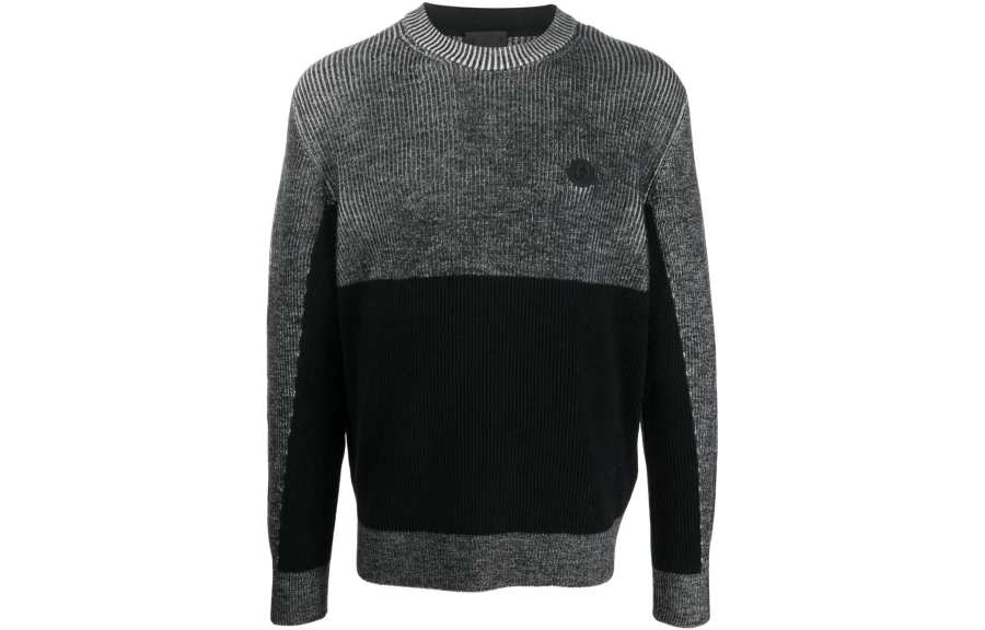 Moncler Moncler Sweatshirts Men's Black Crew Neck Moderate Regular
