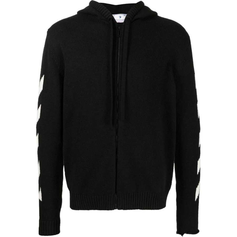 OFF-WHITE OFF-WHITE Diag-stripe print hoodie