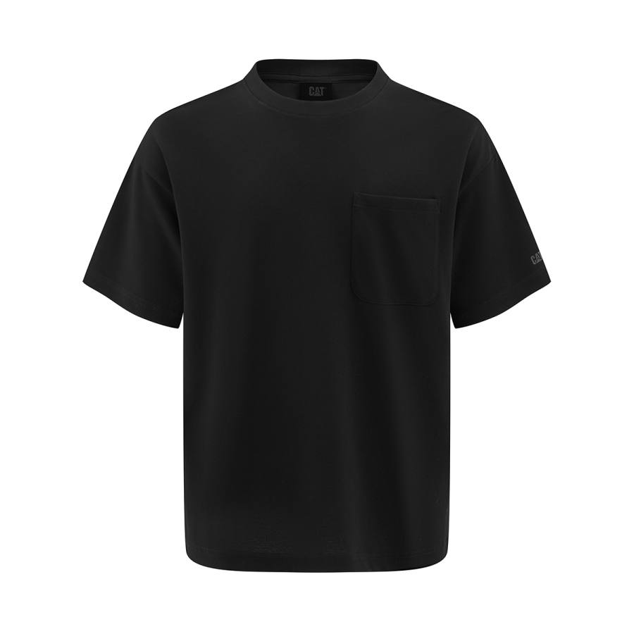 CAT T Shirts Men's Crew Neck Straight Fit