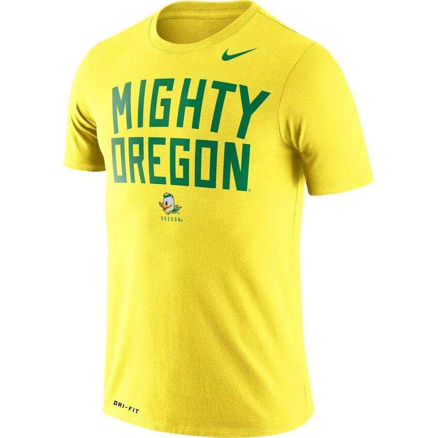 Nike Nike T Shirts Men's Yellow Crew Neck Moderate Straight Fit