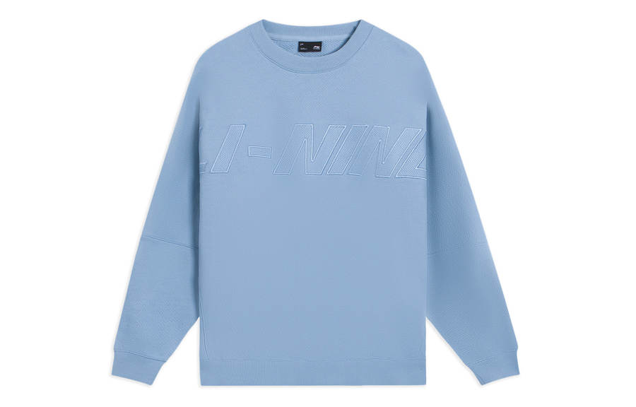 Li-Ning Li Ning Sports Lifestyle Collection Sports Trendy Collection Sweatshirt Unisex Soft Gray Blue