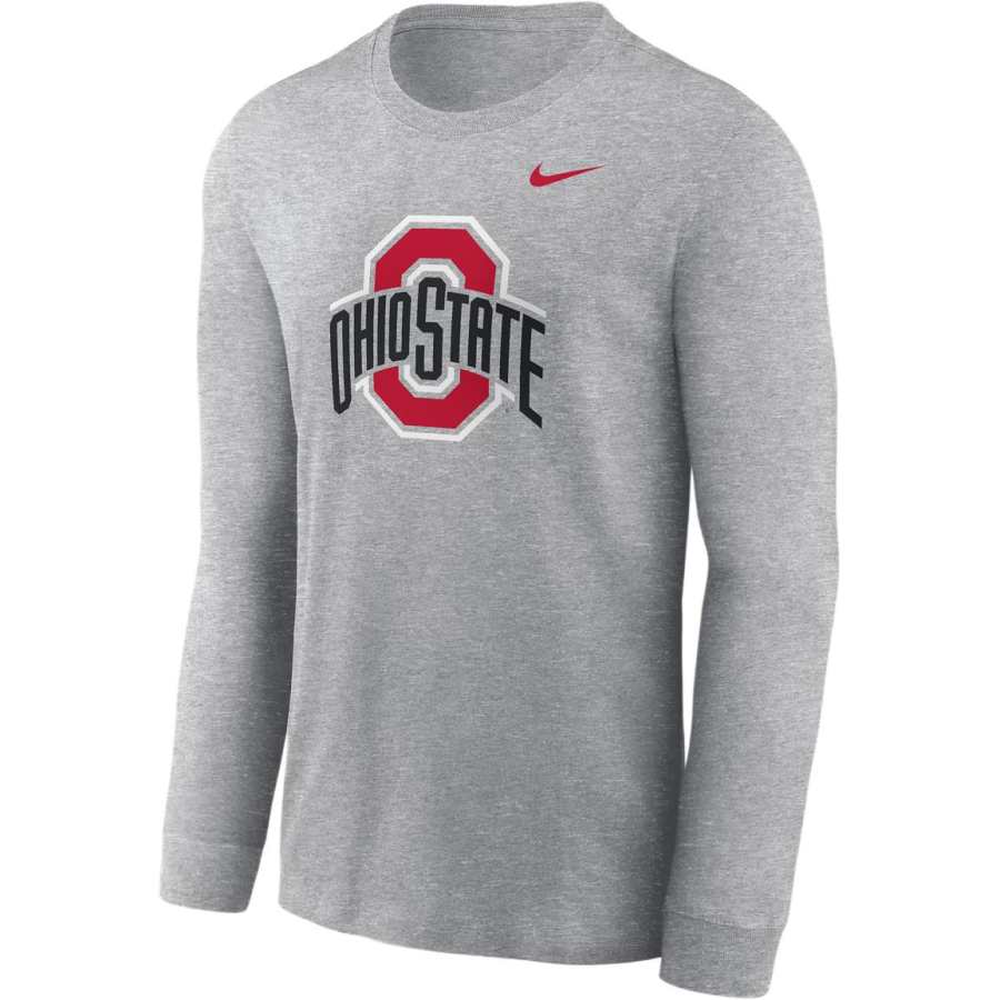 Nike Nike Ohio State Buckeyes Primary Logo Men's Nike College Long Sleeve T Shirt