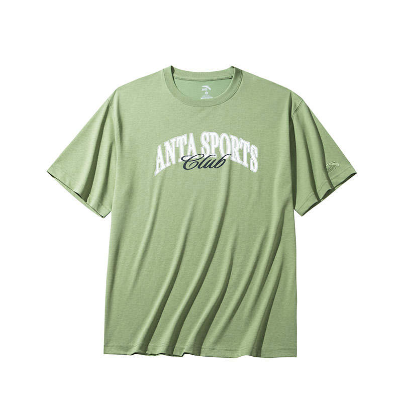 Anta Life Collection T Shirt Men's Gray Pea Green