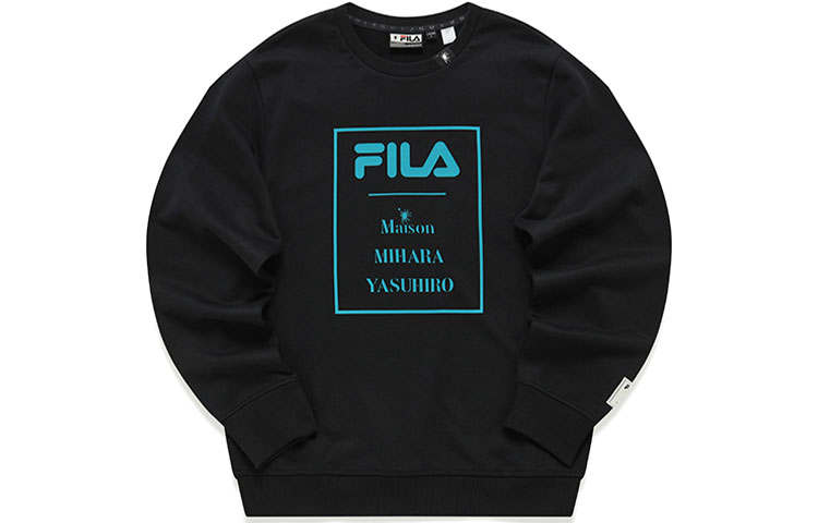 FILA x MIHARA YASUHIRO MIHARA YASUHIRO Collaboration Collection Sweatshirt Men's Jet Black