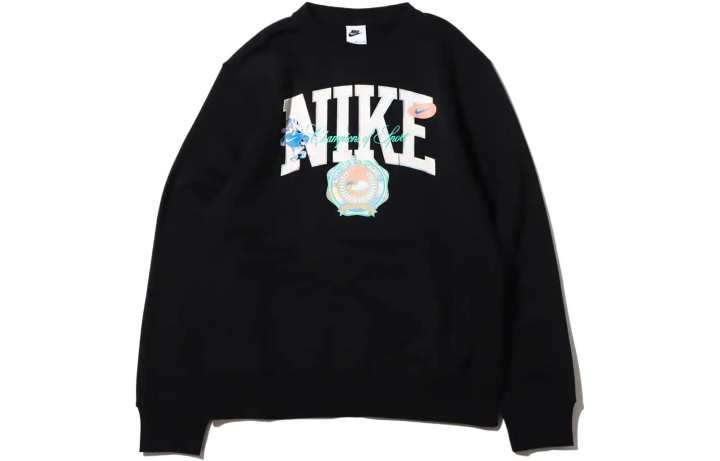 Nike Nike Sweatshirts Men's Black Crew Neck Moderate Regular