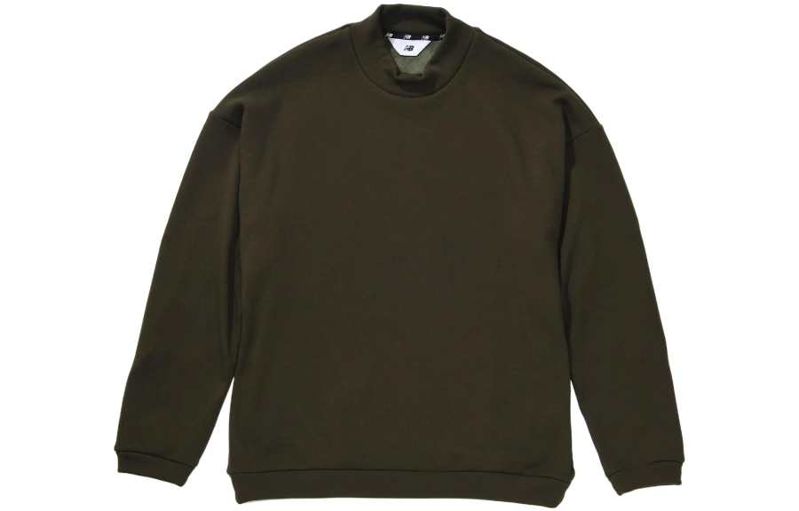 New Balance New Balance New Balance Japan Sweatshirts Men's Olive Green Crew Neck Moderate Regular