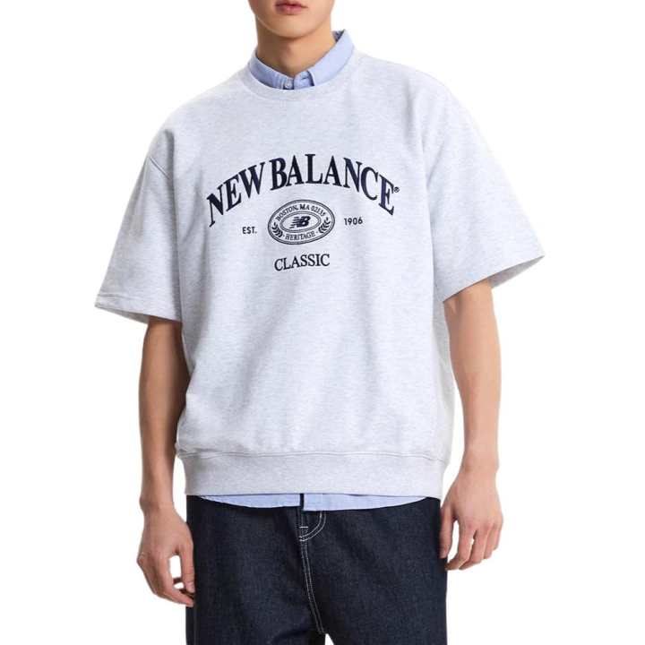 New Balance New Balance FW24 T Shirt Men's Light Gray