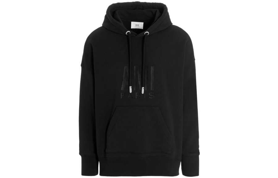 AMIPARIS AMIPARIS Logo Printed Drawstring Hoodie