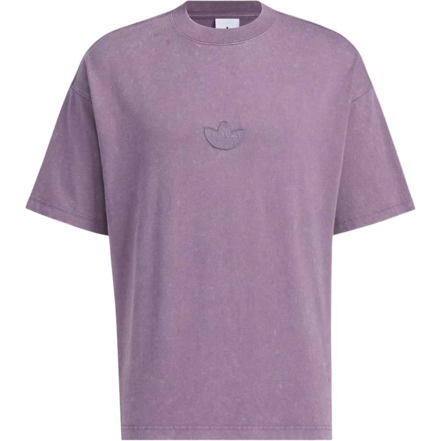Adidas Originals WASHED SHORT SLEEVE T SHIRT T Shirt Men's Purple