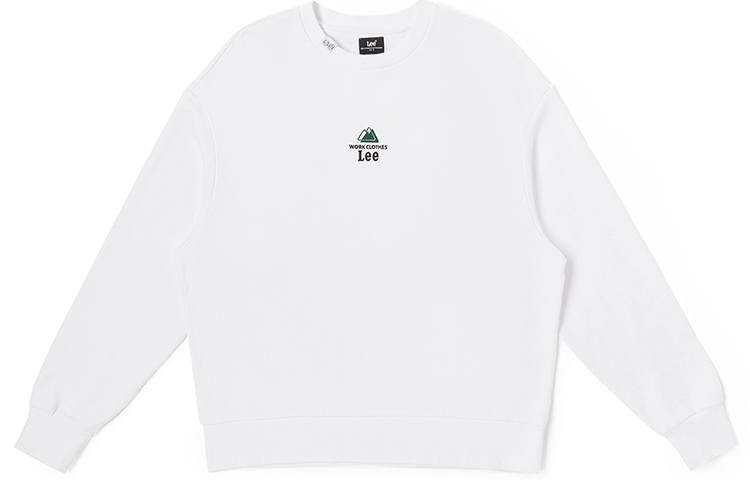 Lee Lee Buddy Lee Sweatshirts Unisex White Crew Neck Moderate Regular